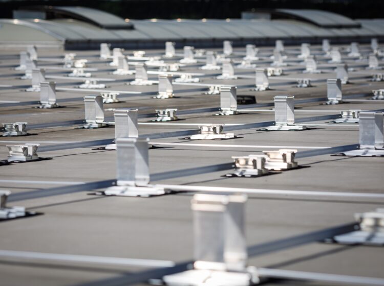 Photovoltaic mounting system - quickly and easily installed.